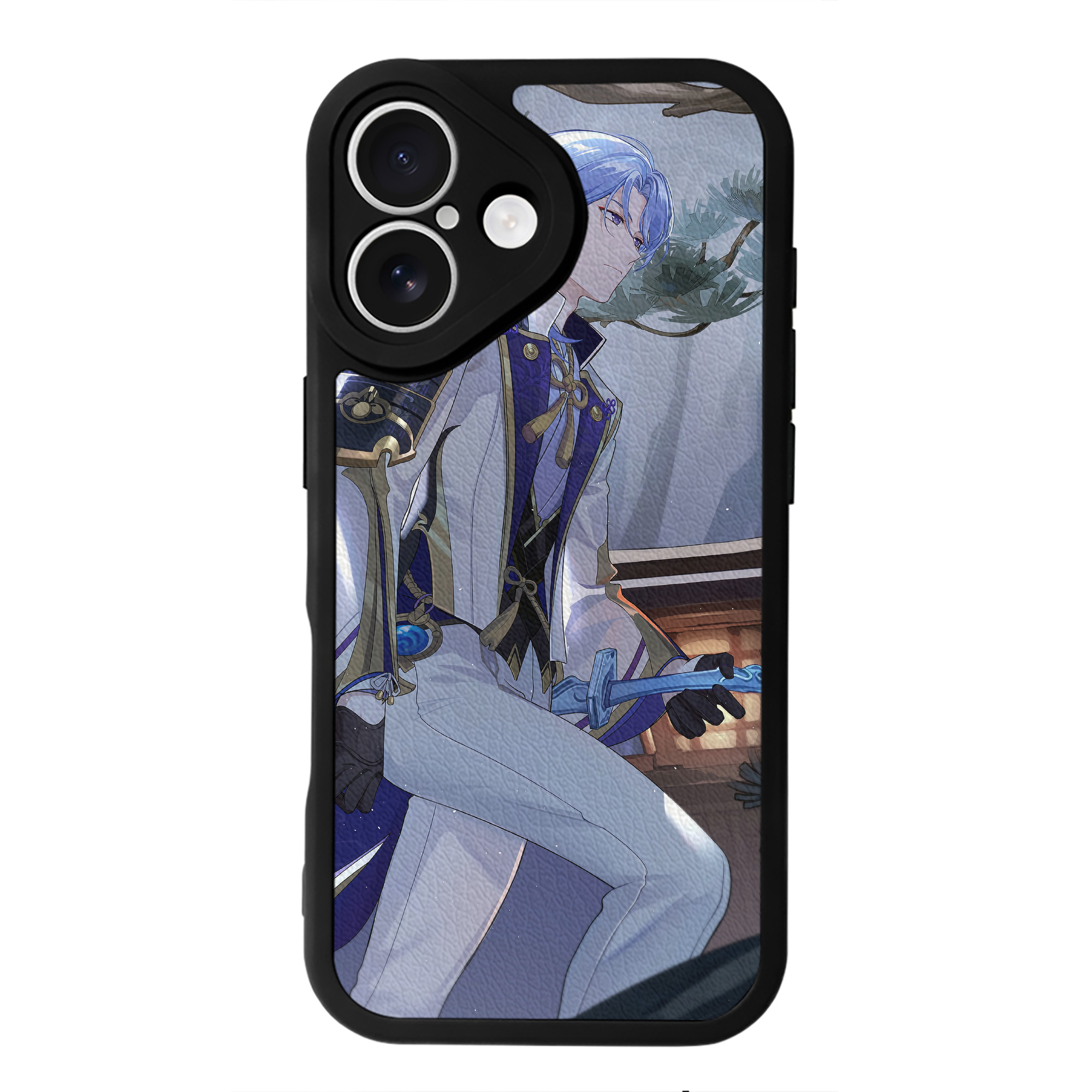 げんし神 genshin 【iPhone 16シリーズ対応】シリコンスマホケース（レザー調） 材質：シリコン